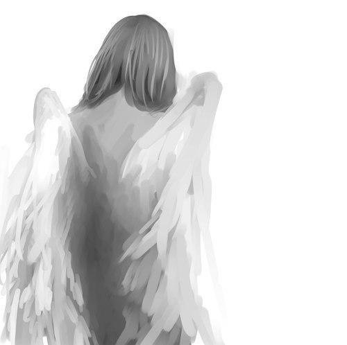 Ангел со спины