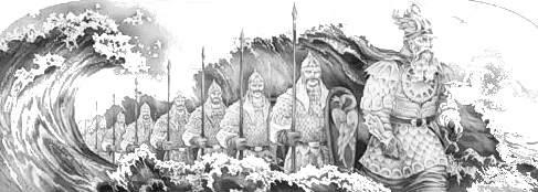Раскраски сказки Пушкина о царе Салтане 33 богатыря