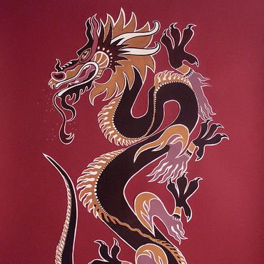 Рисунки дракон на одежде