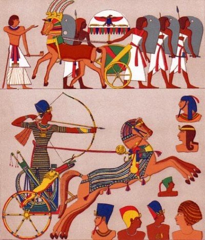 Шлемы древнеегипетских воинов