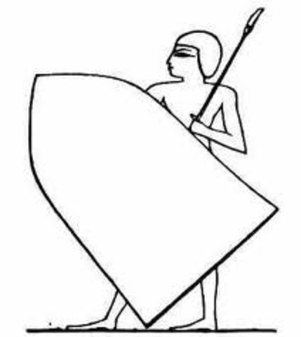 Египетский воин рисунок