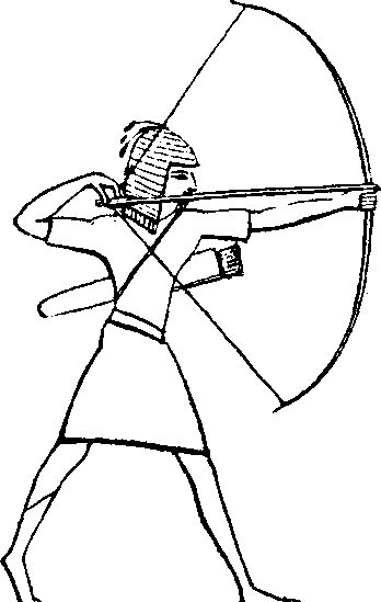 Египетский воин раскраска