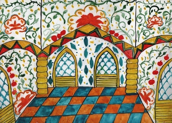 Рисунки дворец царя салтана