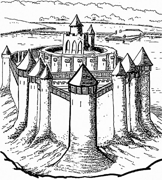 Рыцарский замок оборона замка