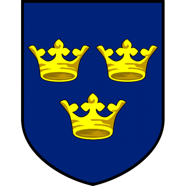 Флаг шведское королевство три короны