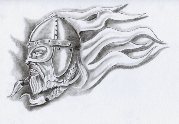 Шлем викинга рисунок
