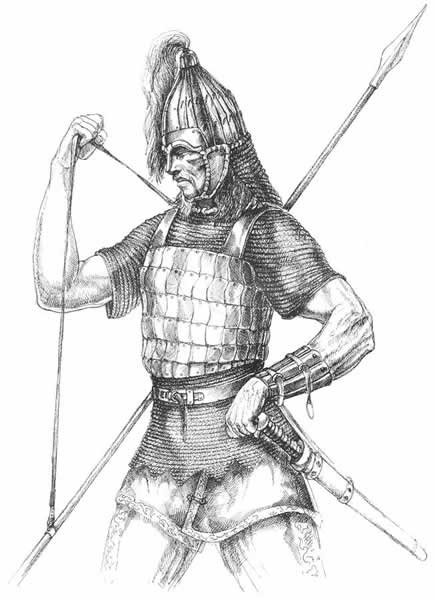 Рисунки гуннский воин