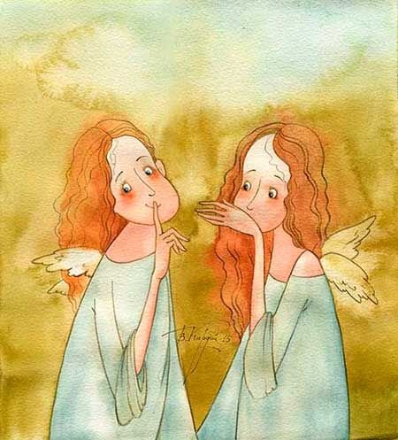 Рисунки Виктории Кирдий ангелы