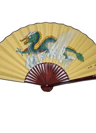 Китайский веер с драконом