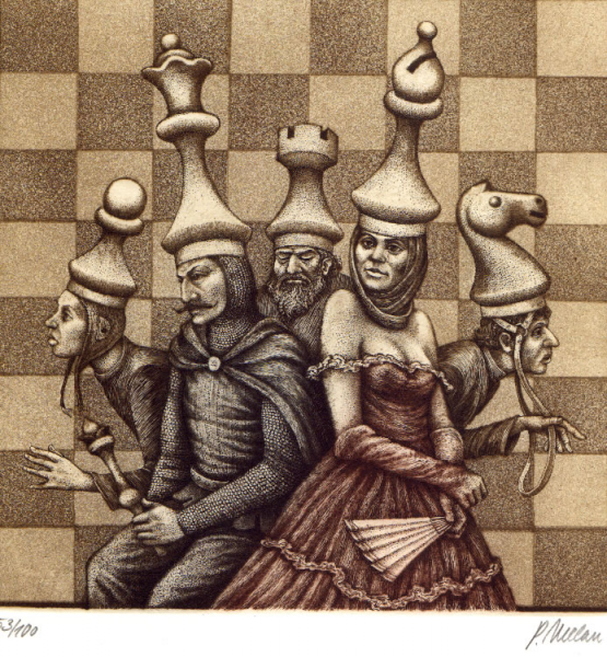 Шахматные фигуры карикатура