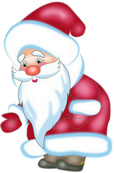 Дед Мороз красный нос рисунок