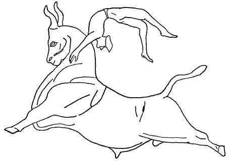 12 Подвигов Геракла раскраска Критский бык