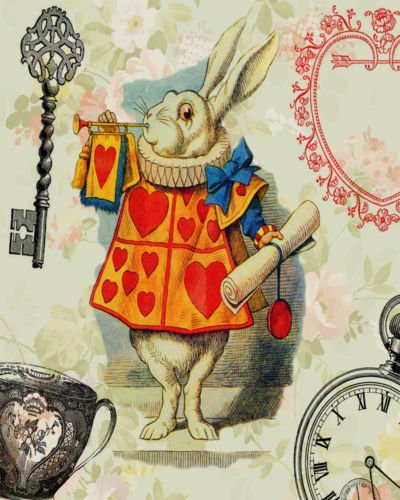 Алиса в стране чудес кролик с часами