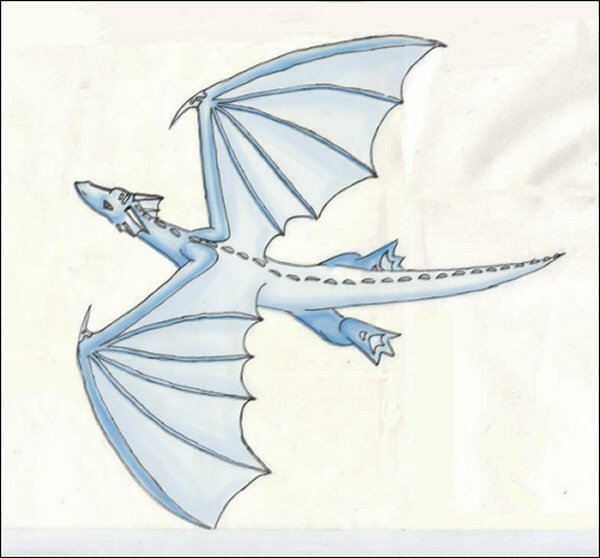 Летающий дракон рисунок