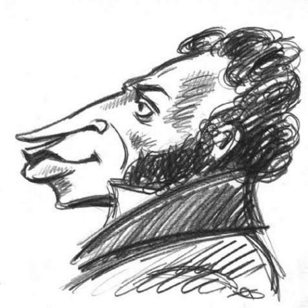 Сатирический портрет Пушкина