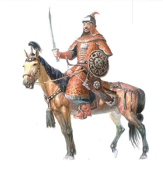 Монгольские всадники 13 века