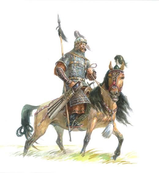 Монгольские воины Чингисхана 13 века