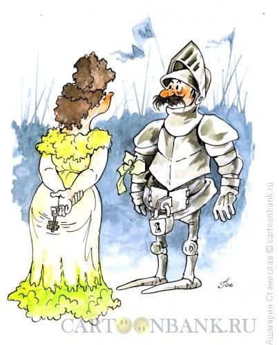 Карикатурное изображение рыцаря