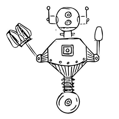 Рисование на тему роботы