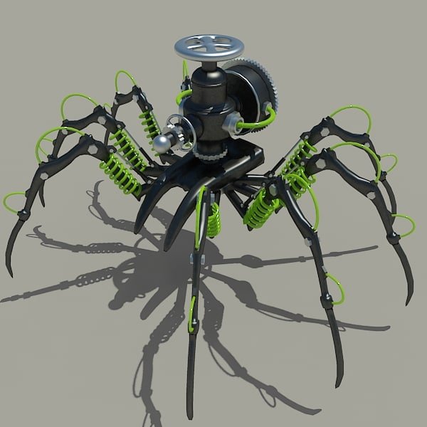 Робот паук 3д модель