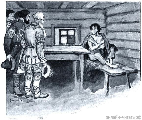 Иллюстрация к сказке Толстого царь рубашка