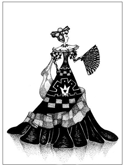 Шахматная Королева из Алисы в Зазеркалье