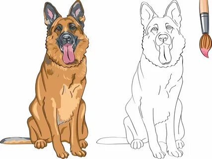 Рисунки собака король