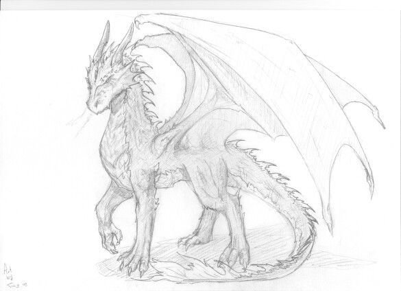 Рисунки средний  дракон