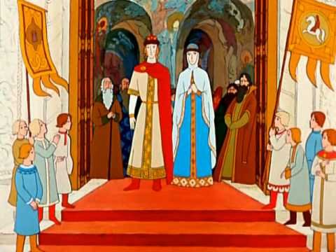 Царь Салтан прощается с женой