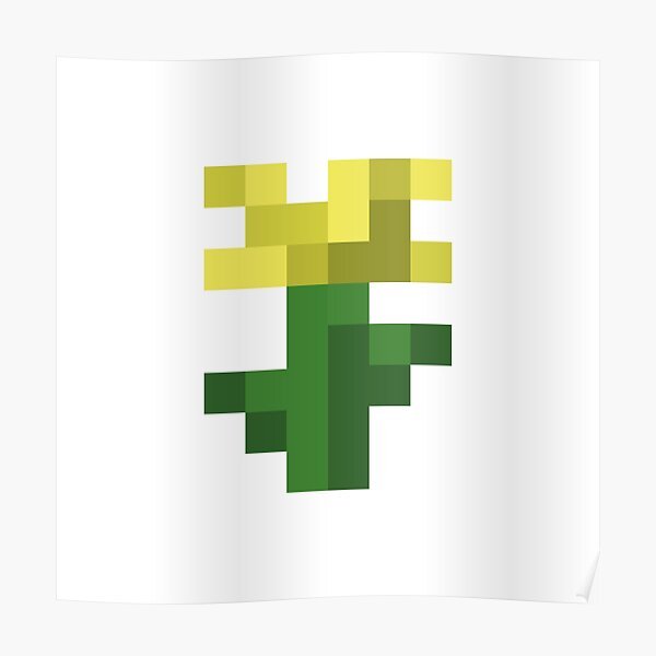 Желтый цветок из МАЙНКРАФТА