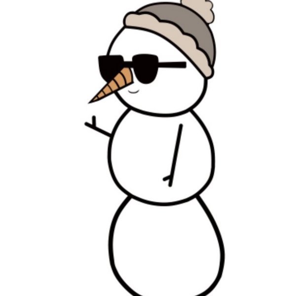 Снеговик в очках