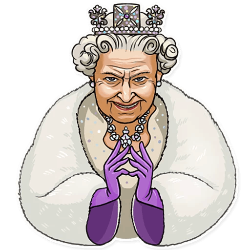 Королева Елизавета стикер