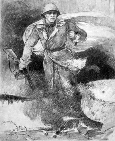 Подвиг Александра Матросова в Великой Отечественной войне рисунок