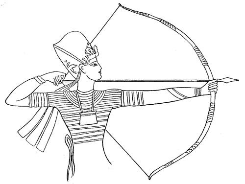 Египетский лучник древний Египет