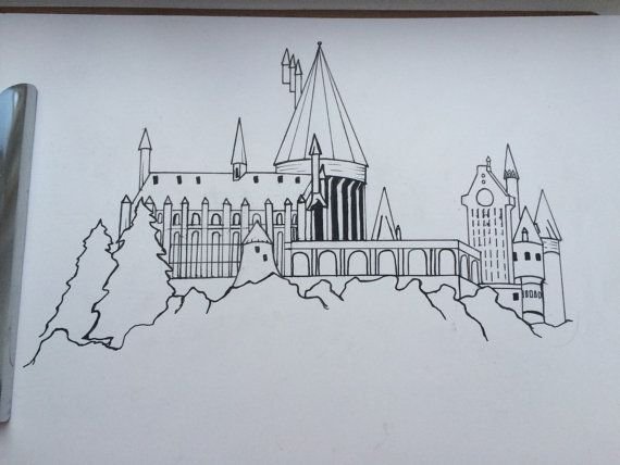 Нарисовать замок Гарри Поттера