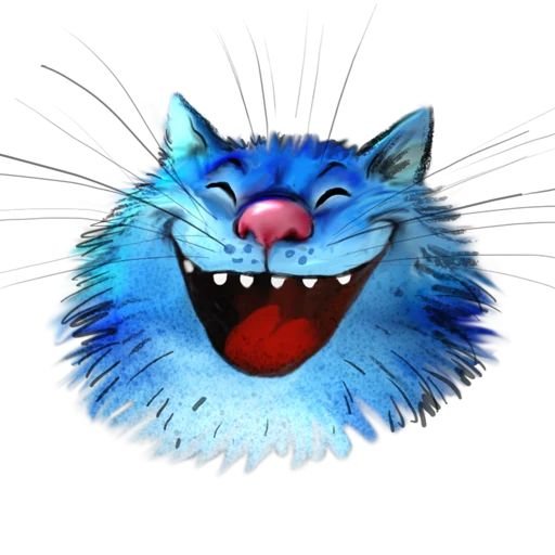 Синие коты Ирины Зенюк Стикеры для ватсапа