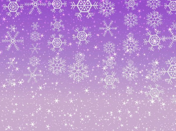 Фиолетовый фон со снежинками