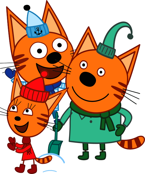 Персонажи мультфильма 3 кота