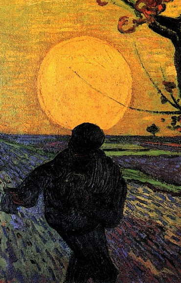 Винсент Ван Гог "Сеятель" (по мотивам Милле), 1881