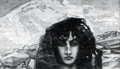 Голова демона Врубель 1890