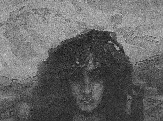 Врубель «голова демона» (1890. ГТГ)