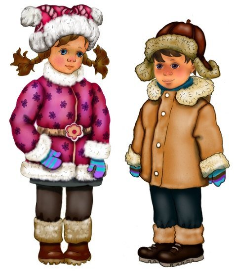 Одежда зимой для детей в детском саду