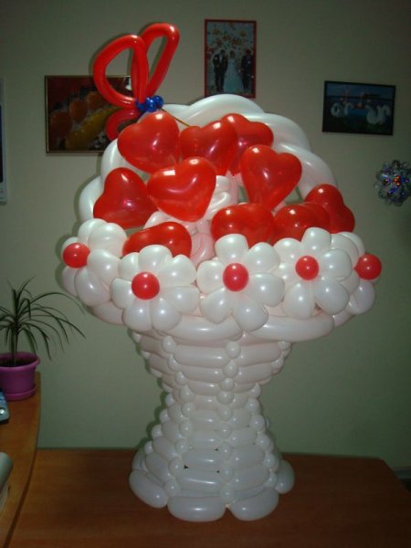 Подарок из воздушных шаров