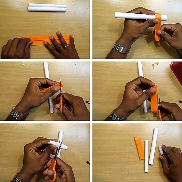 Как сделать трубочки из бумаги