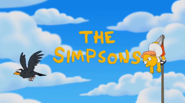 The Simpsons заставка в облаках