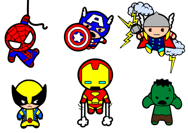 Рисунки героев токийских Мстителей