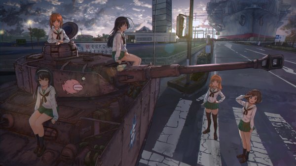 Girls und Panzer на рабочий стол Art