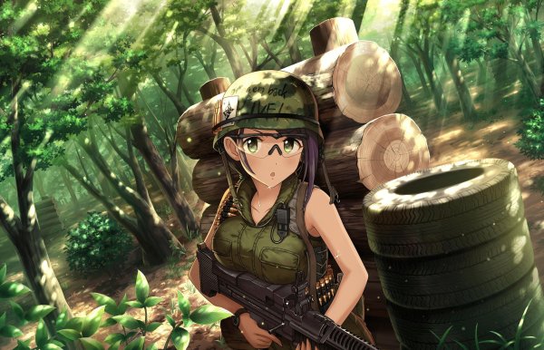 Аниме военные девушки