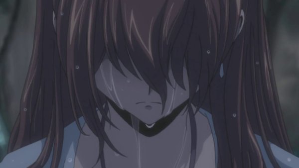 Плачущая аниме девочка