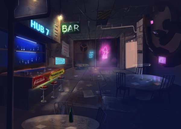 Cyberpunk арт бар